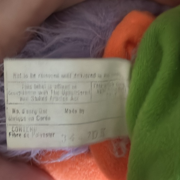 Vintage Mattel Flower Popple Rare Purple Hair Orange Body Popples 1980s - Picture 6 of 9